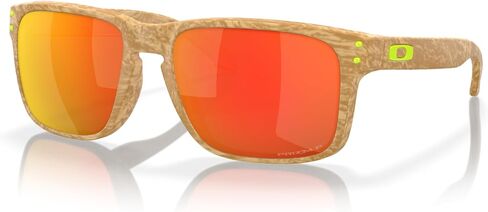 Oakley OO9244 Holbrook Low Bridge Fit Rectangular Sunglasses, Matte Stone Desert Tan/Prizm Ruby Polarized, 56 mm in Saudi Arabia