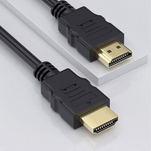 كابلات Hdmi إلى Hdmi 4K HDMI بطول 6.6FT/2M، كابل HDMI 2.1 عالي السرعة 4k120 144 هرتز لتوصيل الكمبيوتر المحمول بالتلفزيون، ودعم كابل شاشة الكمبيوتر، والشاشة، وPS5، وPS4، وجهاز العرض، وتلفزيون Fire، والمزيد، أسود in Saudi Arabia