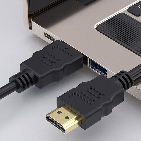 كابلات Hdmi إلى Hdmi 4K HDMI بطول 6.6FT/2M، كابل HDMI 2.1 عالي السرعة 4k120 144 هرتز لتوصيل الكمبيوتر المحمول بالتلفزيون، ودعم كابل شاشة الكمبيوتر، والشاشة، وPS5، وPS4، وجهاز العرض، وتلفزيون Fire، والمزيد، أسود in Saudi Arabia