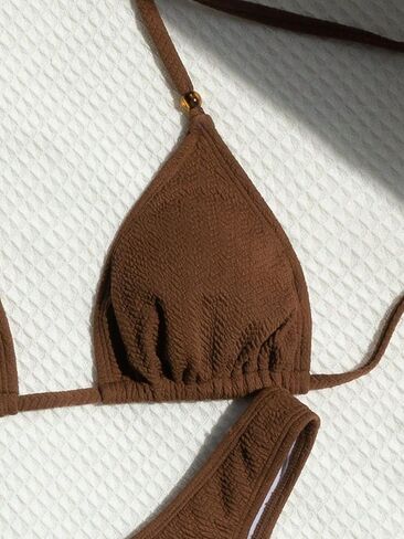 GORGLITTER Women's 2 Piece Swimsuit Halter Bikini Sets High Cut Bathing Suit in Saudi Arabia