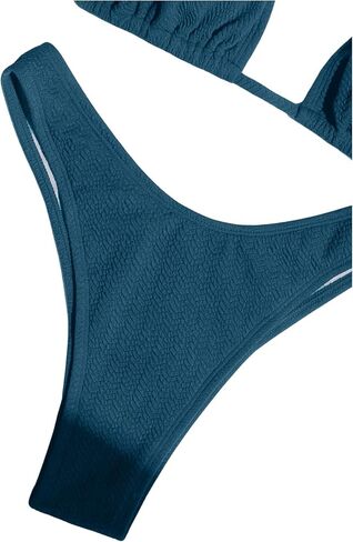 GORGLITTER Women's 2 Piece Swimsuit Halter Bikini Sets High Cut Bathing Suit in Saudi Arabia