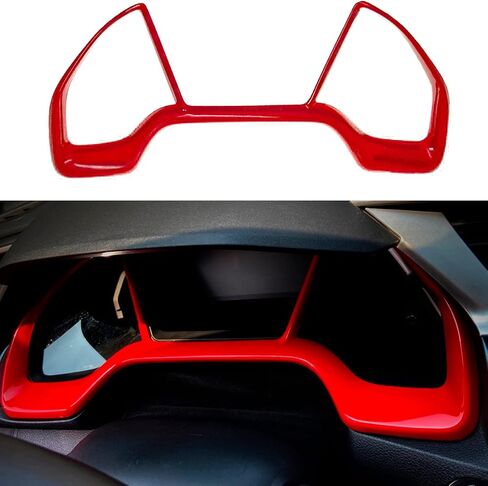 GZXinWei Blue Car Dashboard Decorative Frame Dial Rings Trim Frame for Honda 10th Gen Civic 2016 2017 2018 2019 2020 2021 in Saudi Arabia
