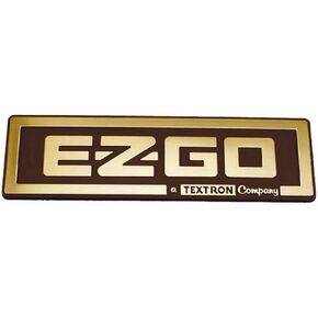 EZGO 71037G02 Gold Nameplate EZGO/A Textron Company