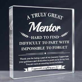 Mentor Gifts for Women Men - Thank You Gifts for Mentor, Graduation Gifts Mentor Plaque -Teacher's Day Gifts, Leaving Going Away Retirement Birthday Appreciation Gifts for Mentor, Coworker