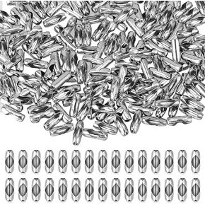 200Pcs Ball Chain Connector Clasps Fits 2.4mm Beaded Ball Chain, Roller Blind Ball Chain Cord Connector Clips Jewelry Making Accessories Clips for DIY Crafts