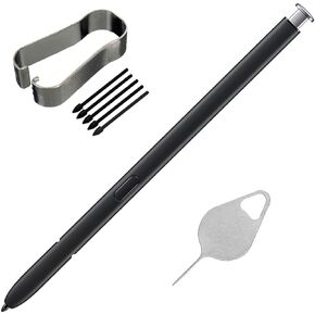 Galaxy S23 Ultra 5G S Pen Replacement S23 Ultra Pen with S23 Ultra Pen Tips Nibs for Samsung Galaxy S23 Ultra 5G Touch Pen 6.8" SM-S918U S918U1 S918W with Needle Repair Part (Black)