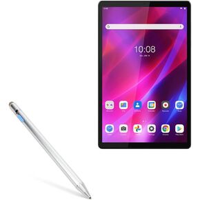 BoxWave Stylus Pen Compatible with Lenovo Tab K10 (ZA8N) - AccuPoint Active Stylus, Electronic Stylus with Ultra Fine Tip for Lenovo Tab K10 (ZA8N) - Metallic Silver
