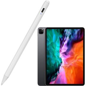 2022 iPad Pro 12.9-Inch 5th/4th/3rd Generation Stylus Pen with Palm Rejection, Active Stylus Plastic Tip Digital Smart Pencil for Apple iPad Pro 12.9" Good for Drawing,Writing,Black