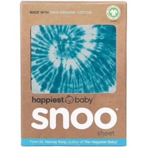 ملاءة سرير أطفال Happiest Baby SNOO - فراش أطفال مصنوع من القطن العضوي بنسبة 100% - يناسب مرتبة سرير الأطفال SNOO Sleeper (أبيض)