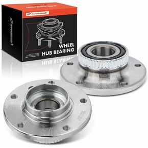 A-Premium 2 x Front Wheel Bearing and Hub Assembly with ABS Ring Compatible with BMW 318i 318is 318ti 323Ci 323i 325Ci 325i 325is 328Ci 328i 330Ci 330i 525i 530i 535i 540i 735i 740i
