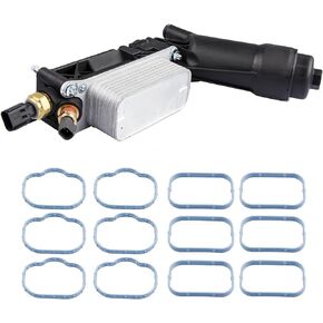 68105583AF 68105583AE 68105583AA Docas Engine Oil Cooler Filter Assembly Compatible with 2014 2015 2016 2017 Chrysler Dodge J-eep 3.6L V6 Oil Filter Adapter Housing Assembly