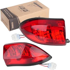 10L0L Golf Cart LED Tail Lights for Club Car Precedent 2004-Up and Tempo 2018-Up, Driver and Passenger Side Rear Lights 12V with 3 Pin Molex Quick Connector Wire Harness