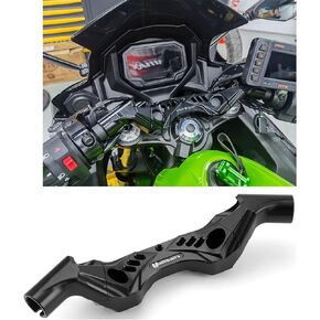 CNC Aluminum Clip on Handlebar kit replacement Compatible with Kawasaki Ninja 650 2017-2023，Better over stock, Lower over stock