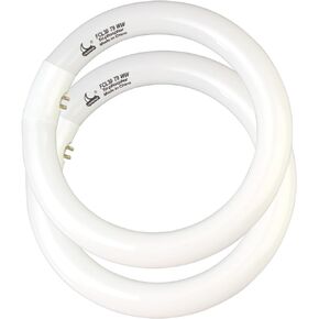 FCL30/30K Circular Fluorescent Light Bulbs T9 9 inch 30 Watts, Round FCL30EX-L 27K Circline Light Bulb FC9T9/KB 30W 830 3000K, 32030 WW Warm White, G10q 4 Pin Base, 2 Pack