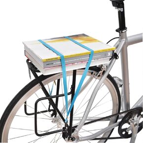 Delta Cycle ElastoTarp Bike Cargo Net - Weatherproof Silicone Stretch Cover Bicycle Rack Net, Kayak Cargo Net Keeps Luggage Dry and Secure