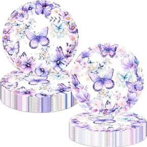 Holy Cow I'm 1/2 Birthday Party Plates Moo Moo Half Way To 1st Disposable Paper Dinner Plates Dinnerware for Farm Animals Cow Girls Baby Shower Half Birthday Party Party Decorations Supplies