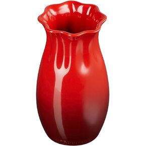 Le Creuset Stoneware Small Flower Petal Vase, 6.5"H x 3.5"D, Artichaut