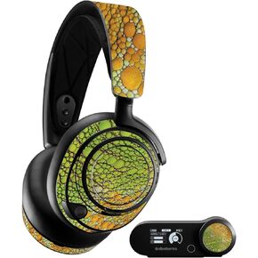 MightySkins Glossy Glitter Skin Compatible with SteelSeries Arctis Nova Pro - Iguana Skin | Protective, Durable High-Gloss Glitter Finish | Easy to Apply, Remove, and Change Styles | Made in The USA