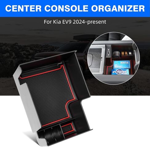 منظم وحدة التحكم المركزية السفلية من Autoorder لملحقات 2024 Kia ​​EV9 صينية إدراج وحدة التحكم المركزية السفلية مع صندوق تخزين حامل الكأس in Saudi Arabia