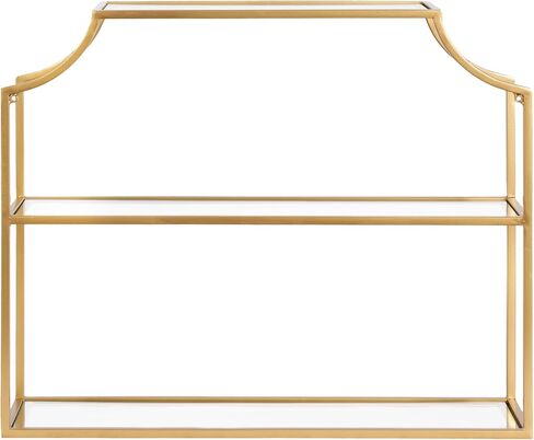Kate and Laurel Ciel 3 Tiered Wall Shelf, 20 x 30, Black, Decorative Floating Shelf Storage and Wall Organizer in Saudi Arabia
