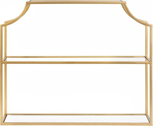 Kate and Laurel Ciel 3 Tiered Wall Shelf, 20 x 30, Black, Decorative Floating Shelf Storage and Wall Organizer in Saudi Arabia