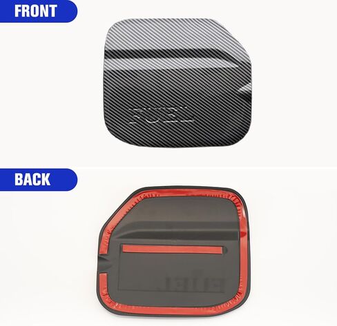 HAKA TOUGH Gas Cap Cover for 2021 2022 2023 Ford Bronco 2/4 Door, Fuel Filler Door Gas Tank Trim Exterior Accessories, Carbon Fiber Black, 1PC in Kuwait