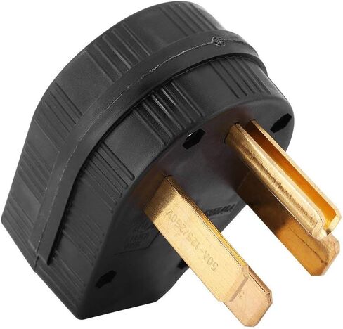 14-50P 50A 125/250V Straight Blade Male Plug USA 3 Pole Industrial Grade Grounding 4-Prong Power Generator Plug Replacement in Saudi Arabia
