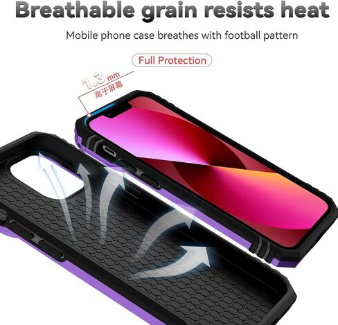 for iPhone 13 Pro Max Case,with Camera Lens Cover HD Screen Protector,[Military Grade] Ring Car Mount Kickstand Hybrid Hard PC Soft TPU Shockproof Protective Case for iPhone 13 Pro Max, Black in Kuwait