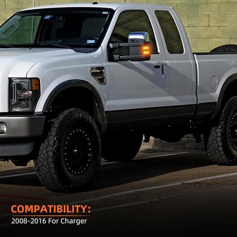 Side Mirror Turn Signal Light for F250 F350 F450 F550 Super Duty 2008 2009 2010 2011 2012 2013 2014 2015 2016 Smoked Lens Sequential Switchback Yellow Lights & DRL White Lights in Saudi Arabia