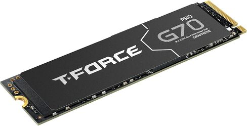 TEAMGROUP T-Force G70 PRO Graphene Heatsink 4TB DRAM SLC Cache 3D TLC NAND NVMe InnoGrit PCIe Gen4x4 M.2 2280 SSD داخلي للألعاب يعمل مع PS5 للقراءة/الكتابة 7400/6600 ميجابايت/ثانية TM8FFH004T0C129 in Saudi Arabia