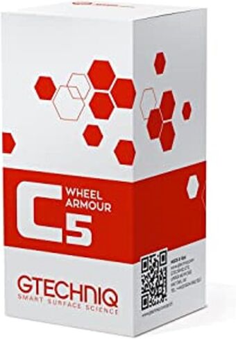 Gtechniq C5 Wheel Armor Wheel Cleaner, Rims Cleaner Protects Alloy Rims, Brake Dust Remover Wheel Cleaner Repels Brake Dirt for up to 12 Months - 0.5 fl oz (15 ml), Sufficient for 4 x 17 Outer Rims in Kuwait