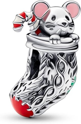 Pandora Festive Mouse & Stocking Charm, No Gift Box in Saudi Arabia