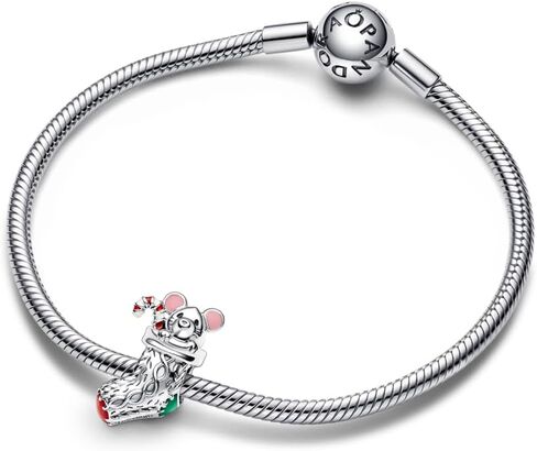Pandora Festive Mouse & Stocking Charm, No Gift Box in Saudi Arabia