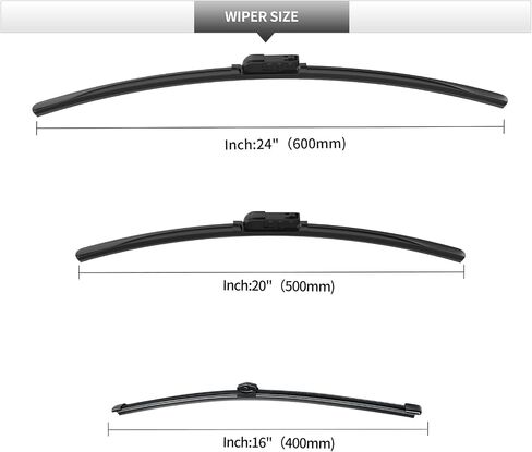 Replacement For Audi Q5 2009-2017 Windshield Wiper Blades-3 Pieces of Car Front And Rear Window Wiper blades in Kuwait