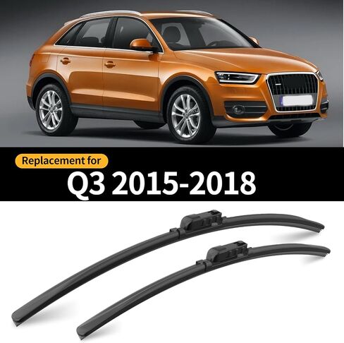 Replacement For Audi Q5 2009-2017 Windshield Wiper Blades-3 Pieces of Car Front And Rear Window Wiper blades in Kuwait