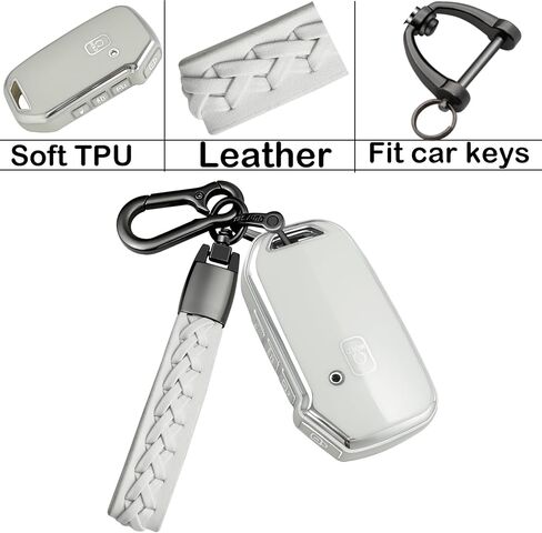 for Kia Key fob Cover,case with Keychain,Soft TPU Protect car Key,fit Cerato Ceed Forte NIRO Sorento Seltos Soul Telluride Remote Key,Key Shell-Black in Kuwait