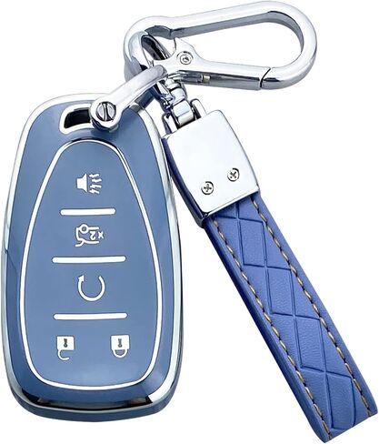 Key Fob Cover Case Compatible with Chevy Camaro Cruze Equinox Malibu Traverse Blazer Volt Bolt Sonic Trax in Saudi Arabia