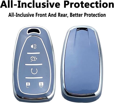 Key Fob Cover Case Compatible with Chevy Camaro Cruze Equinox Malibu Traverse Blazer Volt Bolt Sonic Trax in Saudi Arabia