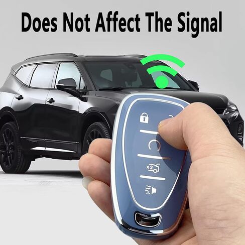 Key Fob Cover Case Compatible with Chevy Camaro Cruze Equinox Malibu Traverse Blazer Volt Bolt Sonic Trax in Saudi Arabia