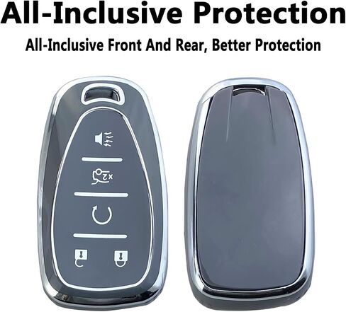 Key Fob Cover Case Compatible with Chevy Camaro Cruze Equinox Malibu Traverse Blazer Volt Bolt Sonic Trax in Saudi Arabia