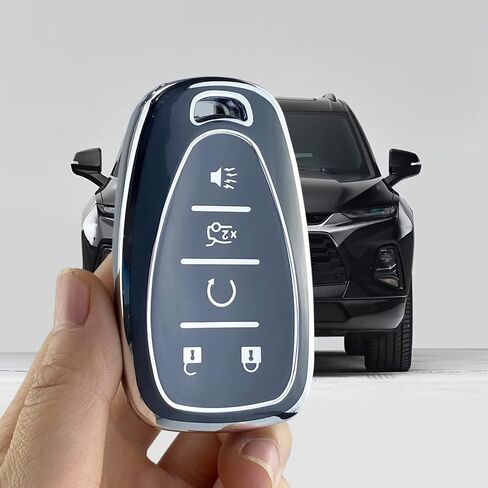 Key Fob Cover Case Compatible with Chevy Camaro Cruze Equinox Malibu Traverse Blazer Volt Bolt Sonic Trax in Saudi Arabia