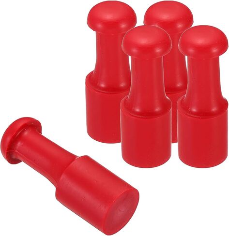 PATIKIL 15mm Stamp Rubber Round Handle, 5 Pack Rubber Knobs Stamp Mounts Drawer Pulls for Stamp Making DIY Crafting Scrapbooking, Red in Saudi Arabia