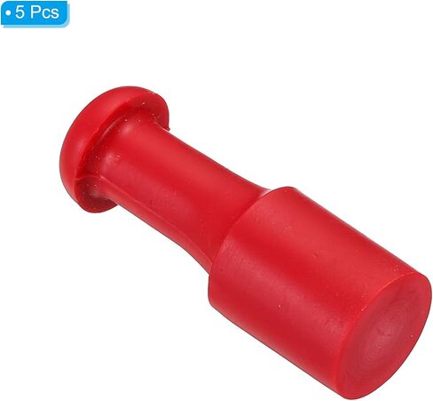 PATIKIL 15mm Stamp Rubber Round Handle, 5 Pack Rubber Knobs Stamp Mounts Drawer Pulls for Stamp Making DIY Crafting Scrapbooking, Red in Saudi Arabia