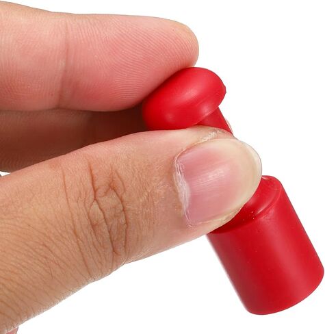 PATIKIL 15mm Stamp Rubber Round Handle, 5 Pack Rubber Knobs Stamp Mounts Drawer Pulls for Stamp Making DIY Crafting Scrapbooking, Red in Saudi Arabia