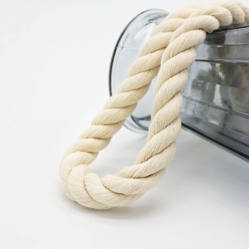 3 Strands Twisted Cotton Rope (3/8 inch x 164 feet) Natural Soft Rope for Craft, Macrame, Sporting,Home Decorating Wedding Ropes (Beige) in Saudi Arabia