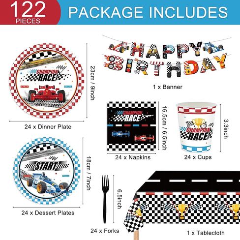 Construction Birthday Party 122Pcs Decorations Construction Theme Decorations Includes Plates, Cups, Napkins, Cutlery, Perfect for Boys Kids Birthday Party, Serves 24 Guests in Saudi Arabia