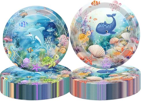 Holy Cow I'm 1/2 Birthday Party Plates Moo Moo Half Way To 1st Disposable Paper Dinner Plates Dinnerware for Farm Animals Cow Girls Baby Shower Half Birthday Party Party Decorations Supplies in Kuwait