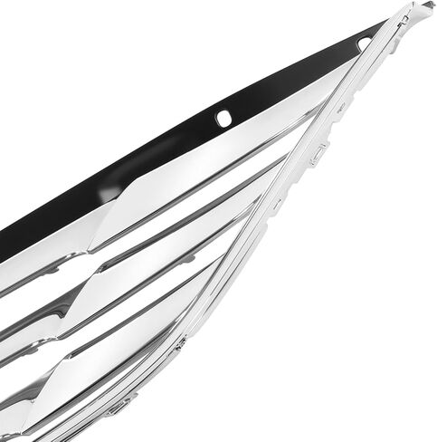 DNA MOTORING OE Style Painted Black Grille Grill w/Badge Slot Compatible with 11-13 Sonata, w/Chrome Moulding, OEM-GR-HY1200154 in Saudi Arabia
