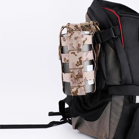 حامل زجاجة مياه MOLLE، حامل زجاجة مياه MOLLE قابل للتعديل مع حزام حقيبة زجاجة مياه تكتيكية MOLLE لزجاجة الرياضة في الهواء الطلق in Saudi Arabia