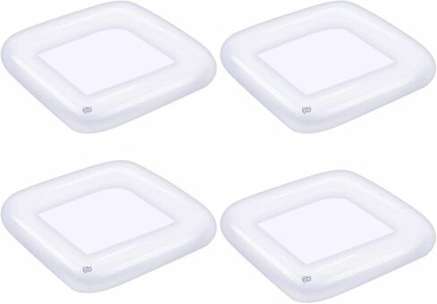 4 قطع من قضبان تقديم الثلج القابلة للنفخ ومبرد الحفلات ومبرد المشروبات للحفلات وحاويات المشروبات الغذائية وصينية الثلج القابلة للنفخ ومستلزمات الحفلات مقاس 23.6 بوصة (صغير) in Kuwait